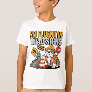 Camiseta Lindo perro de construcción de dibujos animados di