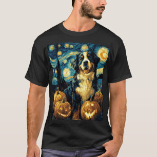 Camiseta Lindo perro de montaña bernés de Halloween Jack O 