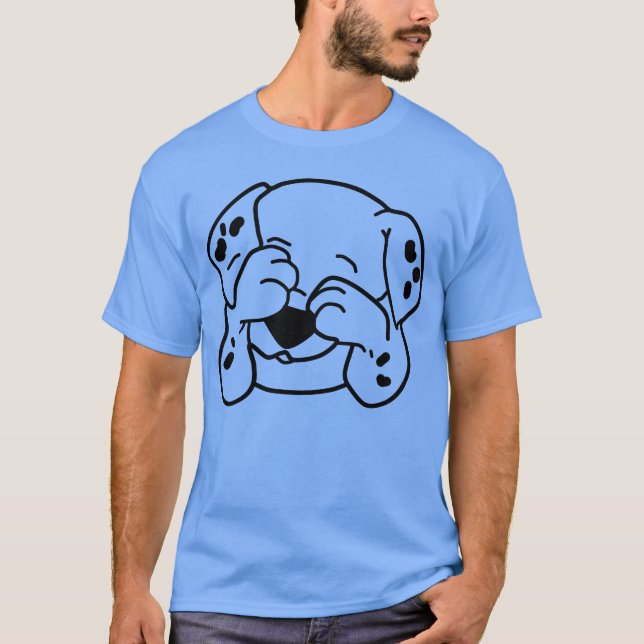 Camiseta lindo perro dulce doganimal retro amigo (Anverso)