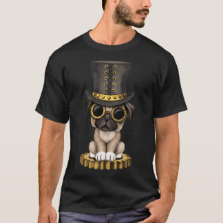 Camiseta Lindo perro pug cachorro steampunk