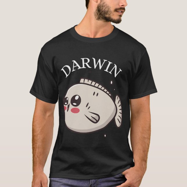 Camiseta lindo pez de Darwin (Anverso)