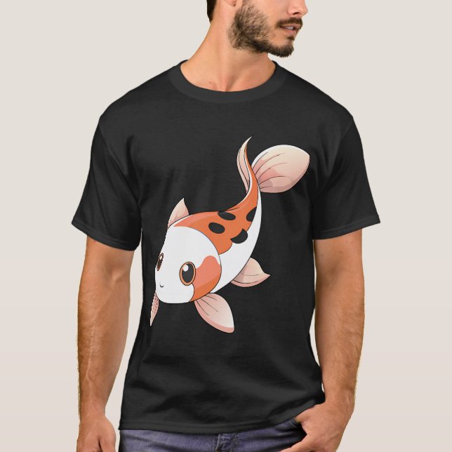 Camiseta Lindo pez Koi showa (Anverso)