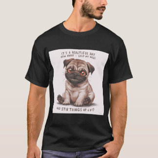 Camiseta Lindo pug al agua fuerte cava