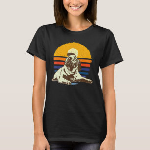 Camiseta Lindo Pug Mops Carlin Raza De Perro Retro
