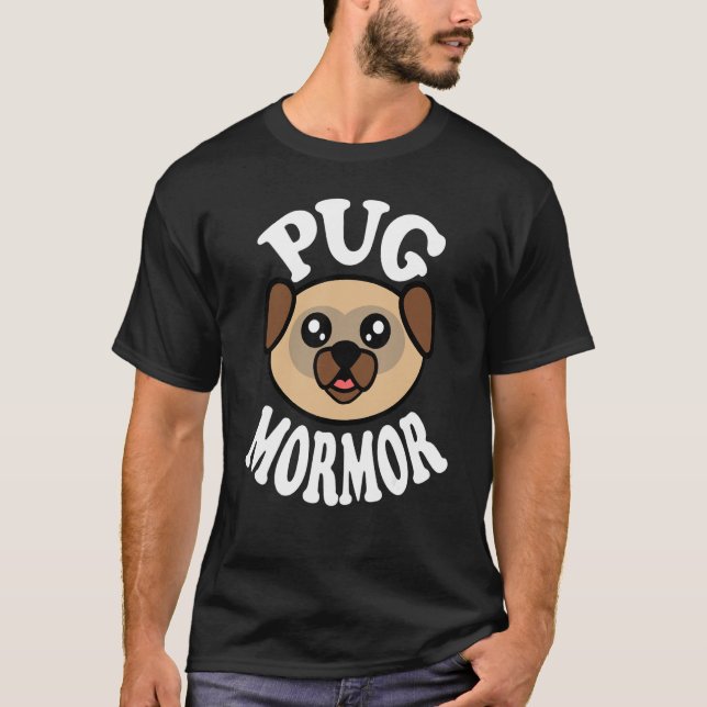 Camiseta Lindo Pug Mormor (Anverso)