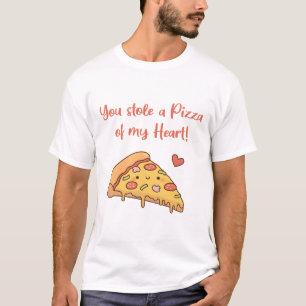 Camiseta Lindo robaste una pizza de mi corazón Divertido