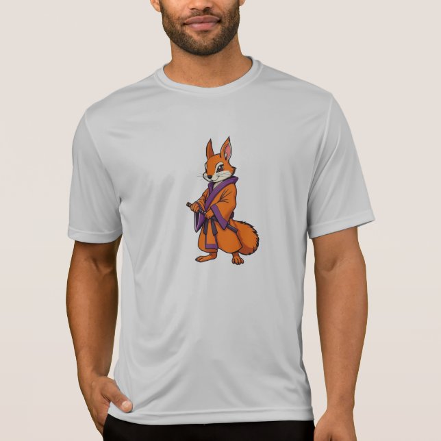 Camiseta Lindo samurái ardilla japonés (Anverso)