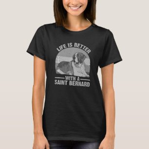 Camiseta Lindo San Bernardo para hombres y mujeres Perro Sa