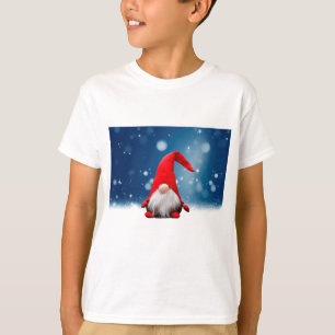 Camiseta Lindo Santa de Navidad Nieve Estrellas
