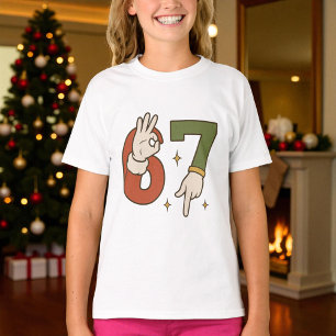 Camiseta Lindo Seis Siete 67 6 7 Navidad Santa Elfo
