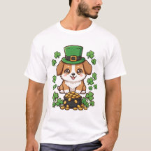 Lindo sombrero de duende de Corgi Día de San Patri