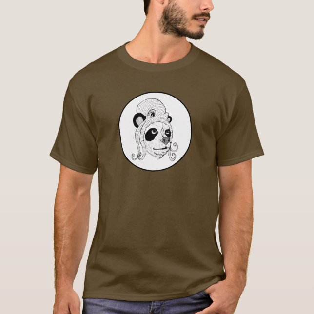 Camiseta Lindo sombrero en ese Panda (Anverso)