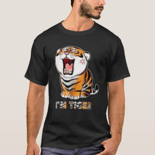 Camiseta Lindo soy tigre para tigre  Gato  Papá gato Mamá g