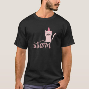 Camiseta Lindo soy un gato unicornio gatos con un cuerno D