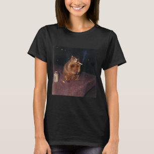 Camiseta Lindo Topo Fumando Cigarrillo Generación Z Meme Re
