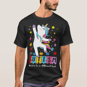 Camiseta Lindo Unicornio Haciendo Dabbing Autismo Bailando