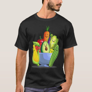 Camiseta Lindo Vegetariano Para Hombres Mujeres Comida Vega