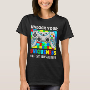 Camiseta Lindo videojuego de rompecabezas para niños con co