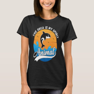Camiseta Lindo Vintage La Orca Es Mi Animal Espiritual Ball