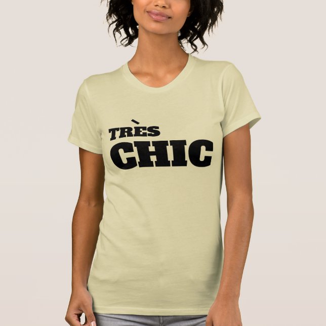Camiseta lindo y divertido diseño de cadera francés de tres (Anverso)