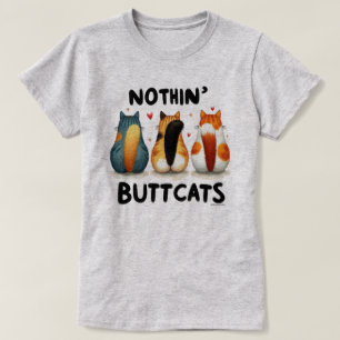 Camiseta Lindo y Divertido Nada Más Que Gatos