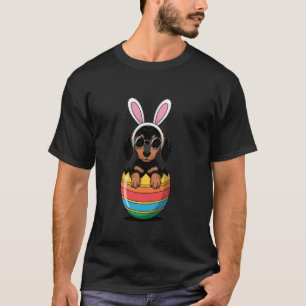 Camiseta Lindo y divertido perro Dachshund huevo de Pascua