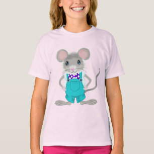 Camiseta Lindo y elegante ratoncito