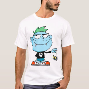 Camiseta lindo y gracioso personaje de dibujos animados de