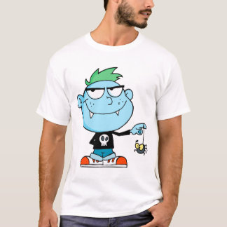 Camiseta lindo y gracioso personaje de dibujos animados de