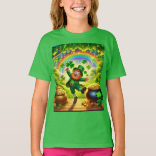 Camiseta Lindo y mágico Día de San Patricio duende