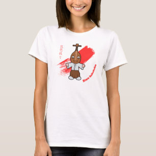 Camiseta Lindo Yokai Hombre de Laúd Biwa-bokuboku