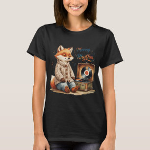 Camiseta Lindo zorro vintage sutil moviéndose a mi propio r