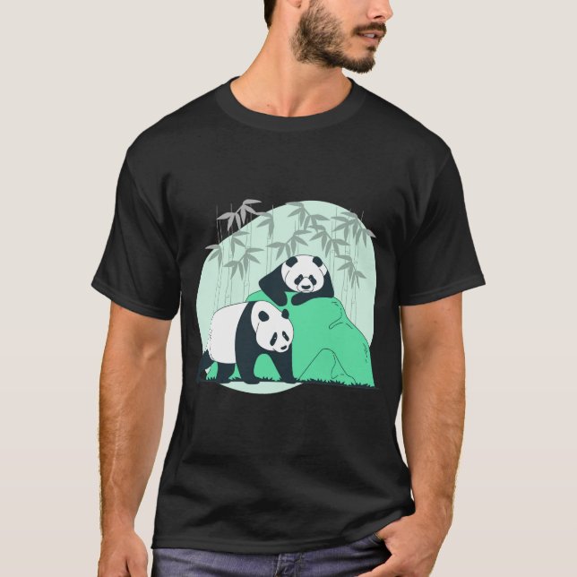 Camiseta lindos animales rellenos Panda (Anverso)
