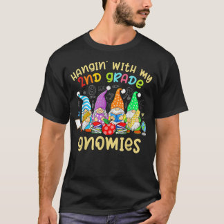 Camiseta Lindos Gnomies Hangin Con Mi Segundo Grado De Vuel