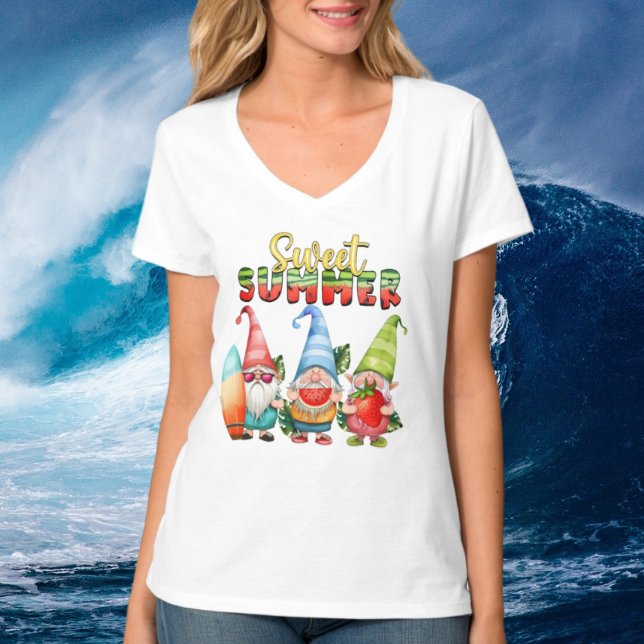Camiseta lindos gnomos de verano dulce (Subido por el creador)