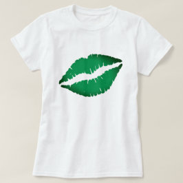 Camiseta Lindos labios verdes me besan soy irlandés St Patr
