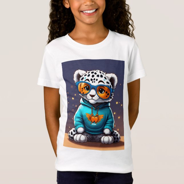Camiseta lindos niños de gatos T, shart (Anverso)