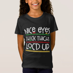 Camiseta Lindos ojos pesados pesados Melanin para las mujer