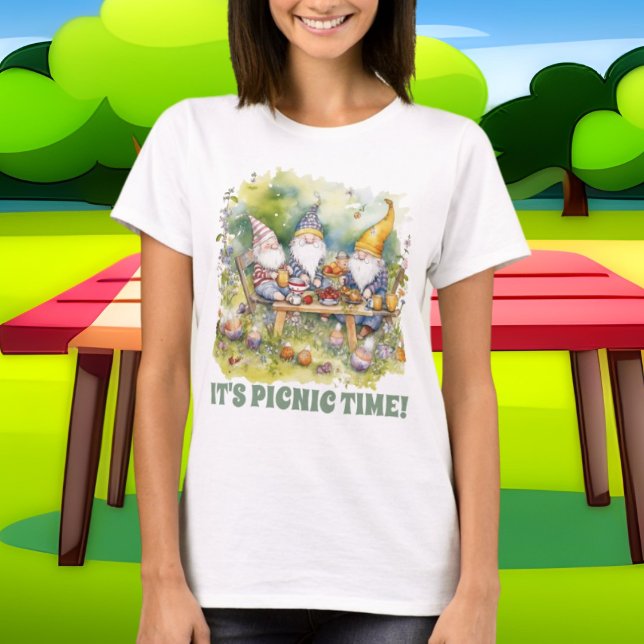 Camiseta lindos picnic añadir gnomos de texto (Subido por el creador)