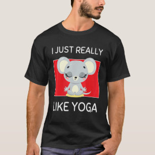 Camiseta Lindos ratones Namaste Me gustan mucho el Yoga Pil