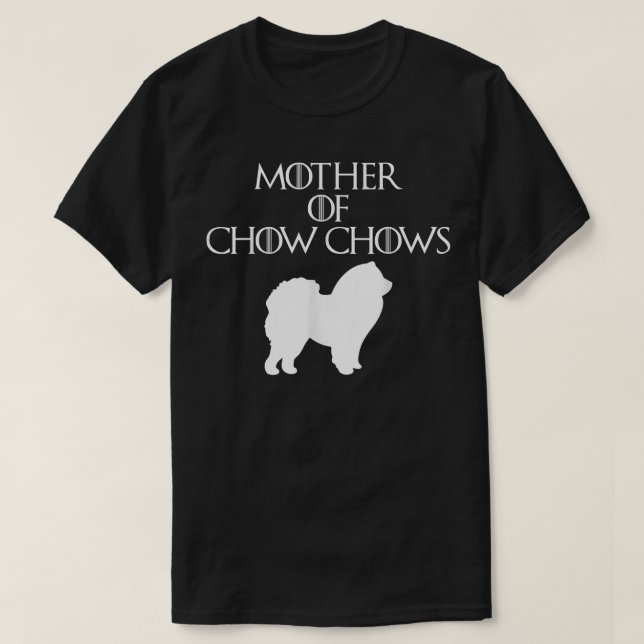 Camiseta Lindos y Únicos Chow Chow Madre Blanca  E010614 (Diseño del anverso)