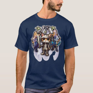 Camiseta lindos y valientes gatos peleándose Classic TShirt