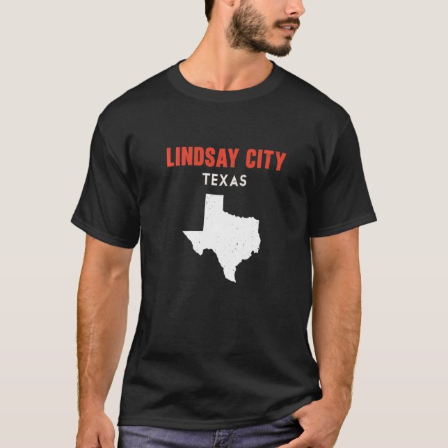 Camiseta Lindsay ciudad Texas Estados Unidos Estados Unidos (Anverso)