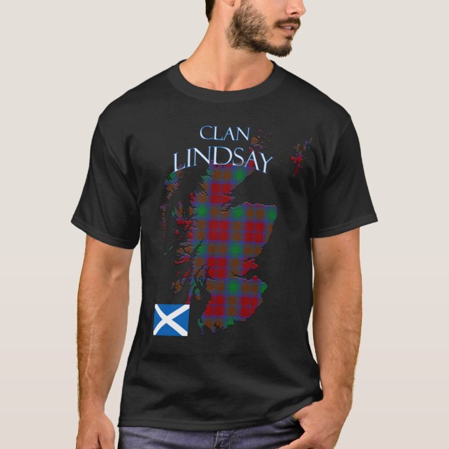 Camiseta Lindsay Scottish Clan Tartan Scotland Scotland (Anverso)