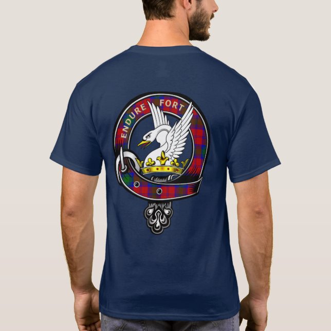 Camiseta Lindsay Tartan Clan Badge (Reverso)