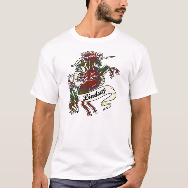 Camiseta Lindsay Tartan Unicorn (Anverso)
