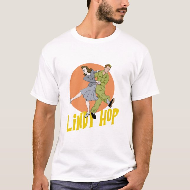 Camiseta Lindy Hop Swing Dance (Anverso)