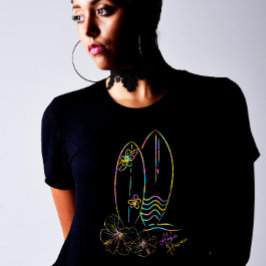 Camiseta Line-Art Hawaii Aloha Holiday
