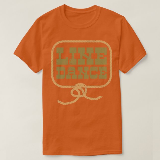 Camiseta Line Dance Country Dancing Rope Occidental (Diseño del anverso)