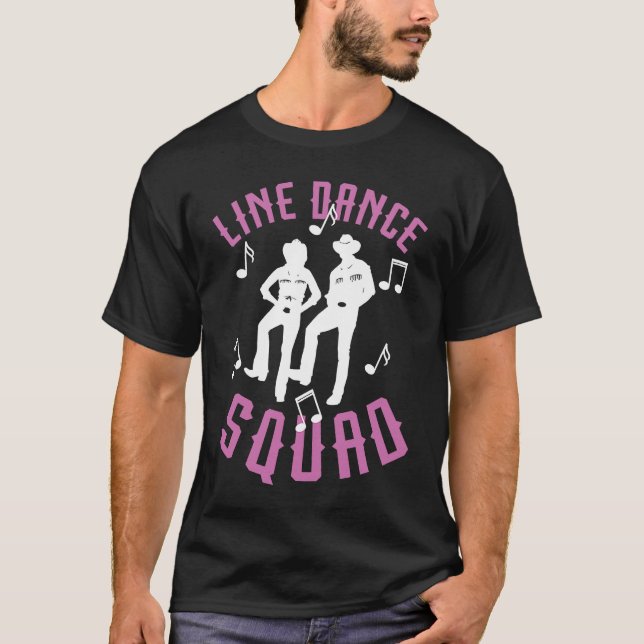 Camiseta Line Dance Squad Line Dancing Bots Country Wester (Anverso)